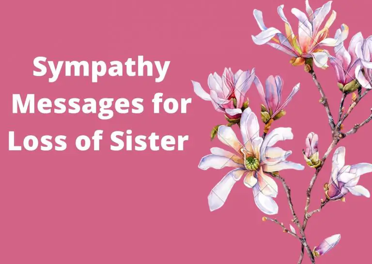 Sympathy Messages for Loss of Sister