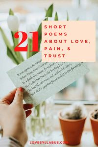 21 Short Poems About Love, Pain, and Trust | Love Syllabus