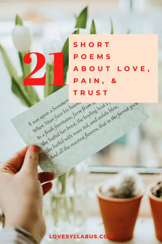 Short Poems About Love, Pain, and Trust