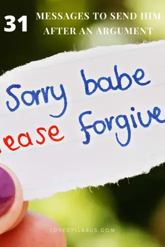 Message to send your boyfriend after a fight