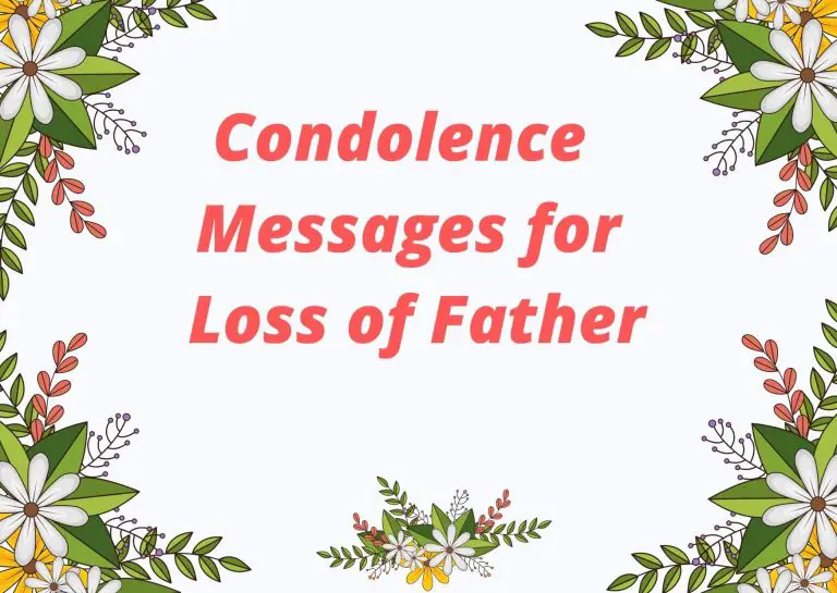 Condolence Messages for Loss of Father