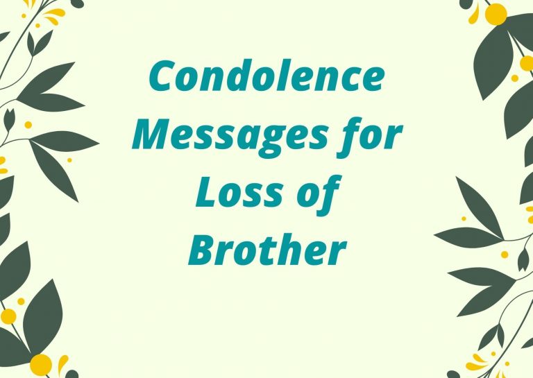 60+ Condolence Messages for the Loss of Brother