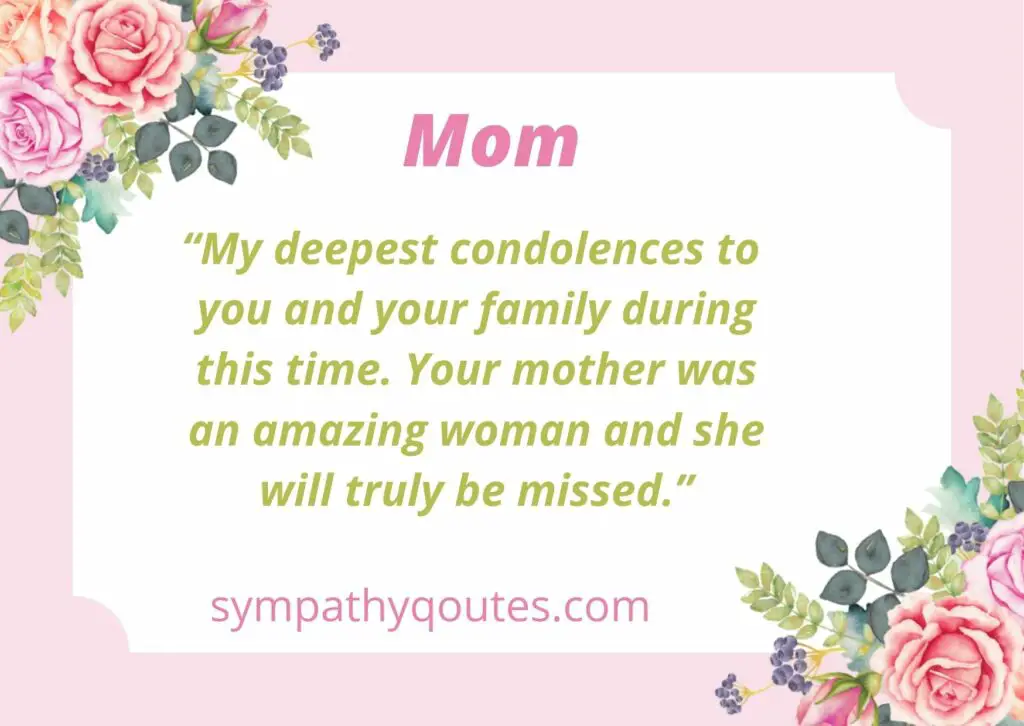  Condolence Messages for Loss of Mother