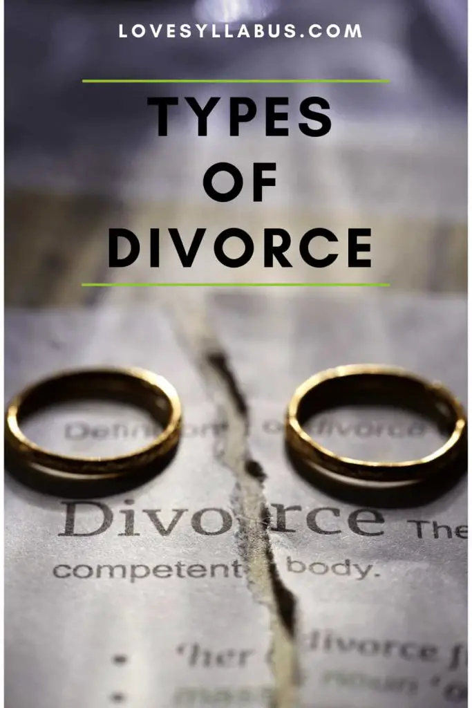 different types of divorce