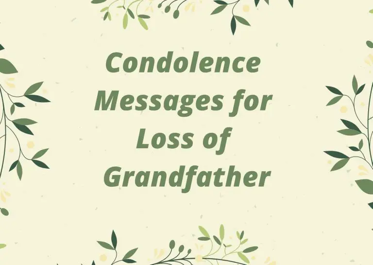 Condolence Messages for Loss of Grandfather