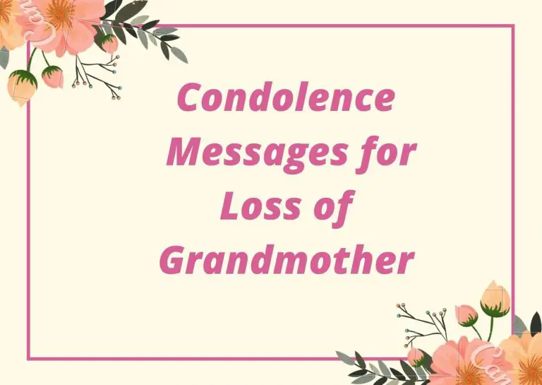  Condolence Messages for Loss of Grandmother