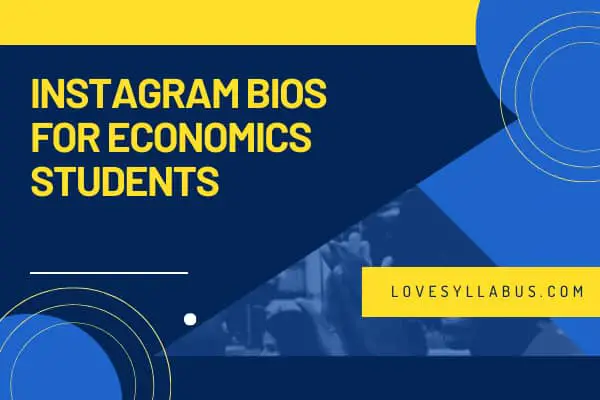Instagram Bios for Economics students