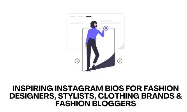 Instagram Bios for Fashion Designers