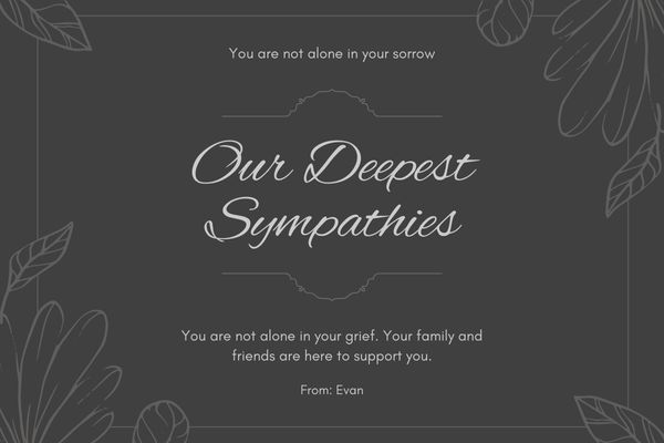Send Sympathy Card