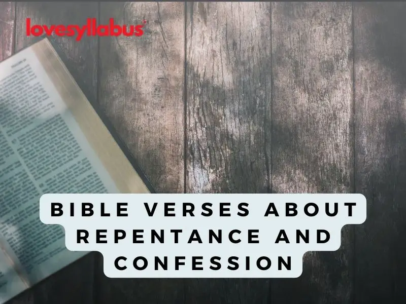 Bible Verses About Repentance And Confession